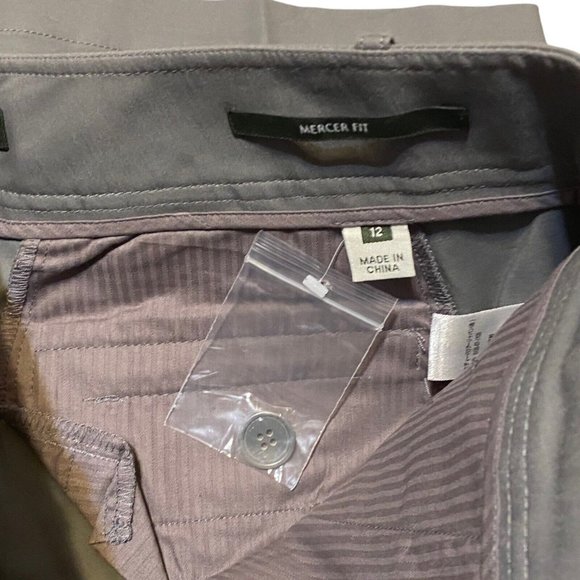 Eddie Bauer Womens 12 Mercer Fit Chino Pants Gray Flat Front Stretch Career - Picture 5 of 7